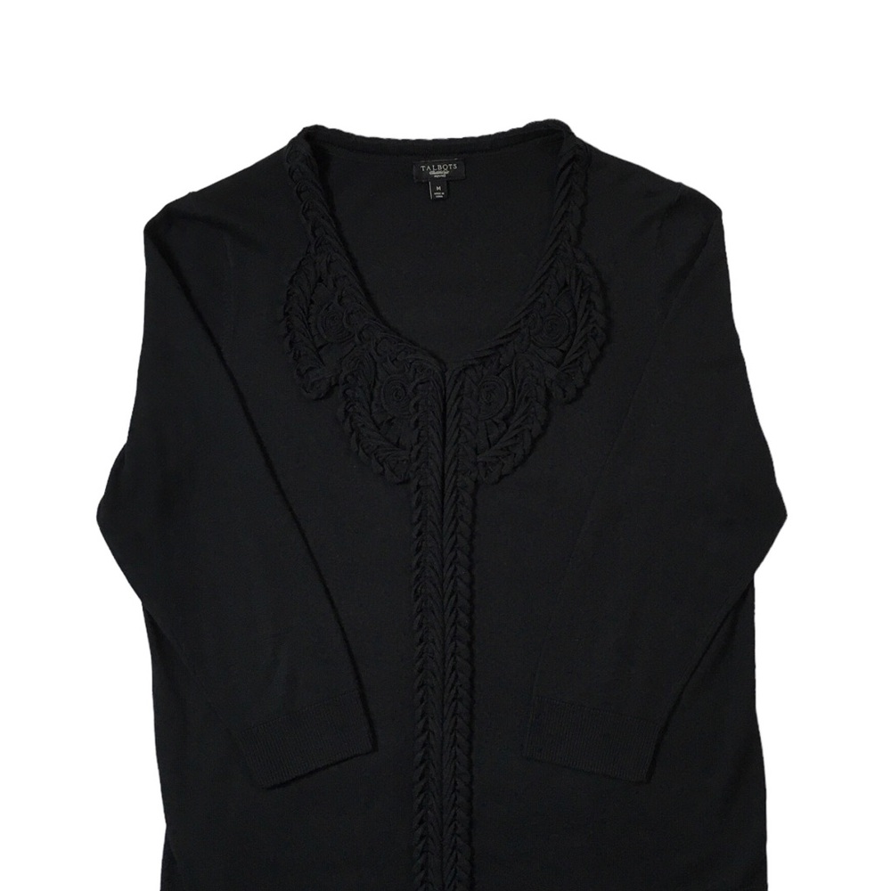 Talbots Scrolled Front Cardigan - Picture 2 of 6